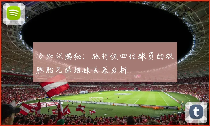 冷知识揭秘：独行侠四位球员的双胞胎兄弟姐妹关系分析